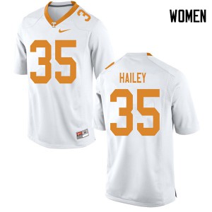Womens Tennessee #35 Ramsey Hailey White High School Jersey 273498-802