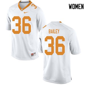 Women UT #36 Terrell Bailey White Player Jerseys 943288-406