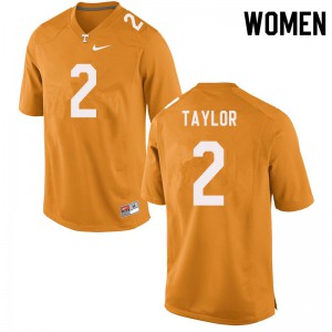 Women Vols #2 Alontae Taylor Orange Stitched Jerseys 939132-254