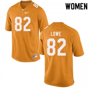Women's UT #82 Jackson Lowe Orange Player Jersey 732739-278