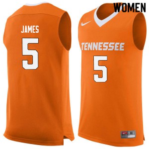 Women's UT #5 Josiah-Jordan James Orange Basketball Jersey 583630-477