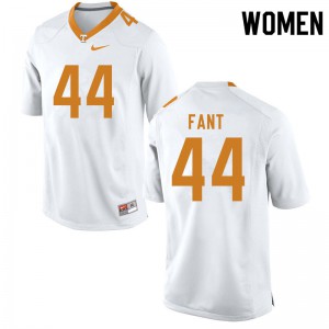 Women Tennessee #44 Princeton Fant White University Jersey 675303-481