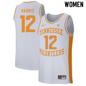 Womens Tennessee #12 Tobias Harris White Basketball Jersey 778011-275