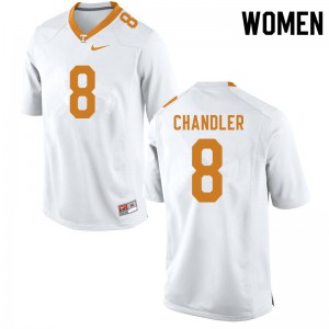 Women Tennessee #8 Ty Chandler White Player Jersey 670970-152