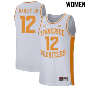 Women's UT #12 Victor Bailey Jr. White College Jersey 958366-472
