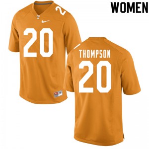 Womens Tennessee #20 Bryce Thompson Orange Stitched Jerseys 383222-449