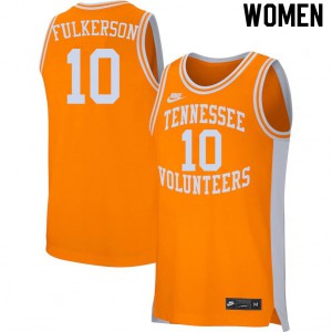 Women's UT #10 John Fulkerson Orange Alumni Jersey 866061-658