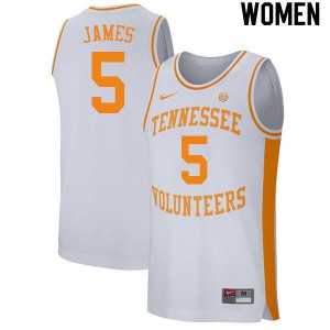Women Tennessee #5 Josiah-Jordan James White Basketball Jersey 825315-131