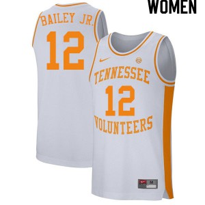Women Tennessee #12 Victor Bailey Jr. White Basketball Jerseys 708801-221