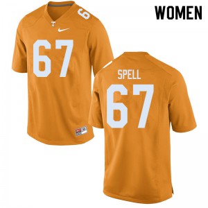 Women's Tennessee #67 Airin Spell Orange Stitched Jersey 657011-745