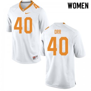 Womens Tennessee Volunteers #40 Fred Orr White College Jersey 477910-202