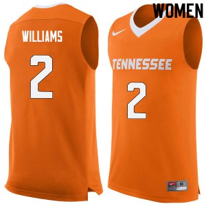 Women UT #2 Grant Williams Orange Basketball Jerseys 598989-214