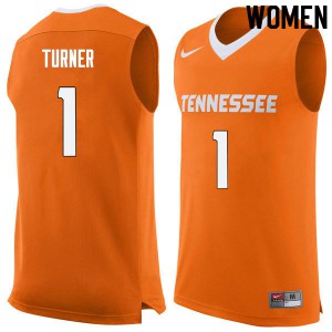 Women's Tennessee #1 Lamonte Turner Orange Stitch Jerseys 887643-839