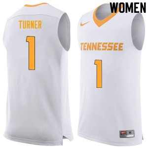 Womens Vols #1 Lamonte Turner White Embroidery Jersey 763032-434