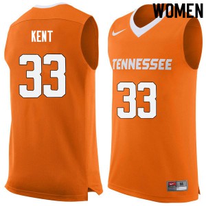 Women's UT #33 Zach Kent Orange Embroidery Jerseys 657891-206