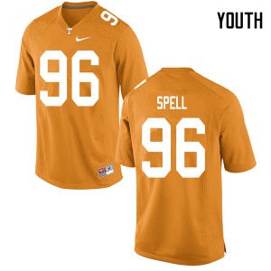 Youth Tennessee #96 Airin Spell Orange Official Jerseys 484176-523
