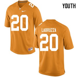 Youth Tennessee #20 Cheyenne Labruzza Orange NCAA Jerseys 588090-697