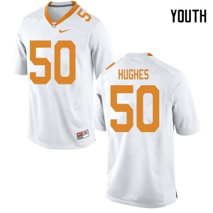 Youth UT #50 Cole Hughes White University Jerseys 936129-554