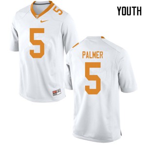 Youth Vols #5 Josh Palmer White Stitched Jerseys 948177-383