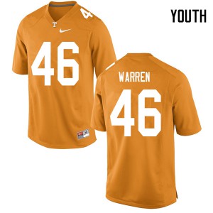 Youth Tennessee #46 Joshua Warren Orange Stitched Jersey 596601-811