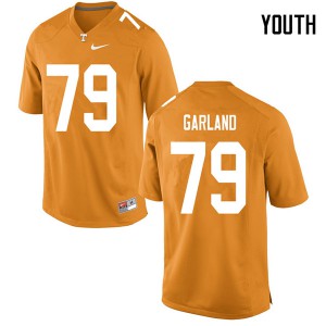Youth Tennessee Vols #79 Kurott Garland Orange Official Jersey 338811-109