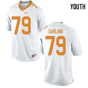 Youth Tennessee #79 Kurott Garland White NCAA Jerseys 763803-924