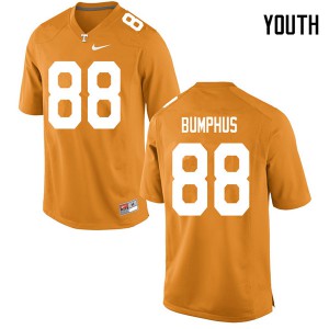 Youth Tennessee Vols #88 LaTrell Bumphus Orange Football Jersey 202918-303
