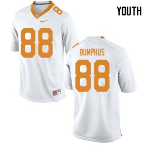 Youth Tennessee #88 LaTrell Bumphus White College Jerseys 820570-688