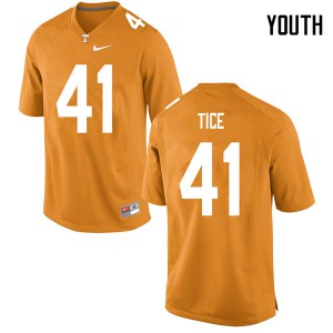 Youth UT #41 Ryan Tice Orange Official Jerseys 502333-426