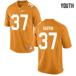 Youth UT #37 Sam Harvin Orange Stitch Jersey 753202-883