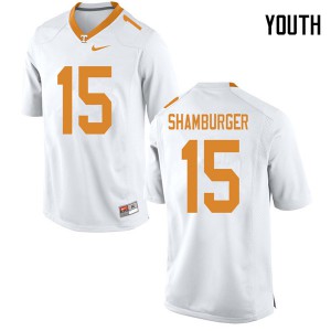 Youth UT #15 Shawn Shamburger White College Jerseys 506559-520