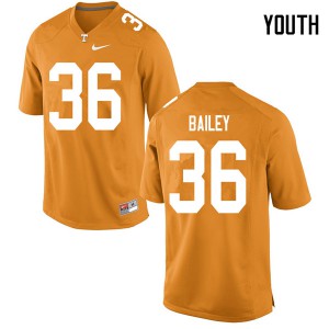 Youth Tennessee Volunteers #36 Terrell Bailey Orange Player Jerseys 291366-555