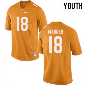 Youth UT #18 Brian Maurer Orange Alumni Jersey 432405-120