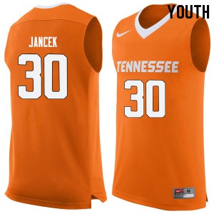 Youth Tennessee #30 Brock Jancek Orange University Jersey 484420-705