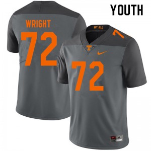 Youth Tennessee #72 Darnell Wright Gray NCAA Jersey 781888-278