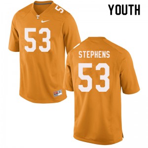 Youth UT #53 Dawson Stephens Orange Player Jersey 780833-126