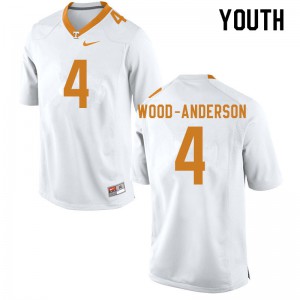 Youth Vols #4 Dominick Wood-Anderson White Alumni Jersey 939976-890