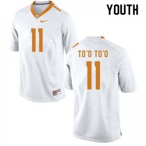 Youth Tennessee #11 Henry To'o To'o White Player Jersey 683824-468
