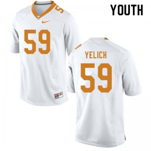 Youth UT #59 Jake Yelich White College Jerseys 851939-203