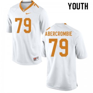 Youth Tennessee Volunteers #79 Jarious Abercrombie White College Jerseys 744573-268
