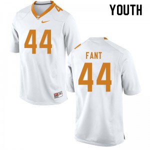 Youth Tennessee #44 Princeton Fant White Stitch Jerseys 650560-865