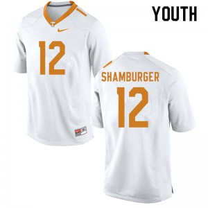 Youth UT #12 Shawn Shamburger White College Jersey 567130-437