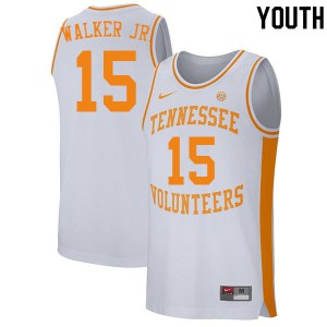 Youth Tennessee Volunteers #15 Corey Walker Jr. White Official Jersey 105027-432