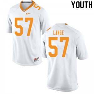 Youth Tennessee Vols #57 David Lange White Stitch Jersey 464715-733