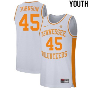Youth UT #45 Keon Johnson White Stitch Jersey 785783-686