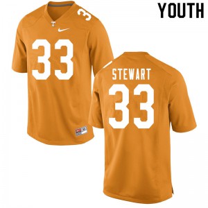 Youth Vols #33 Tyrik Stewart Orange Football Jersey 161029-833