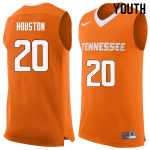 Youth Tennessee Vols #20 Allan Houston Orange Stitch Jerseys 194073-727