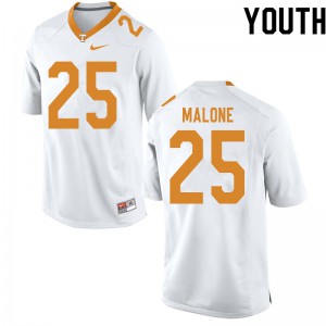 Youth UT #25 Antonio Malone White NCAA Jerseys 349024-204