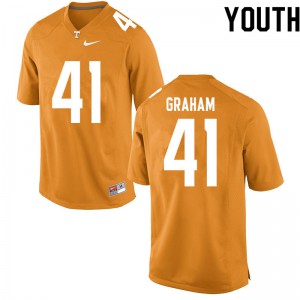 Youth Vols #41 Brett Graham Orange Embroidery Jerseys 365124-104