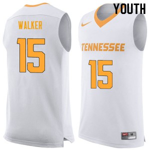Youth Tennessee Vols #15 Derrick Walker White Stitched Jersey 139784-661